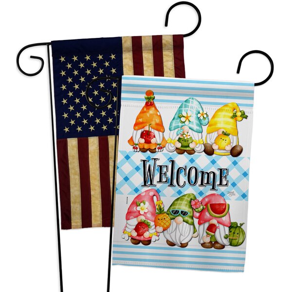 Double Sided 18.5'' H X 13'' W Polyester Garden Flag 